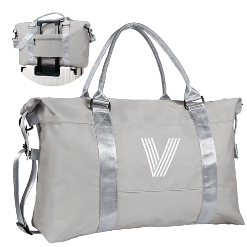 Graduation Gifts for Girls, Initial Travel Duffel Bag, Sports Bag, Personalized Weekender Bag,Monogram Overnight Bag Gift for Grandmother,Birthday Gifts Personalized Gifts (Letter M)