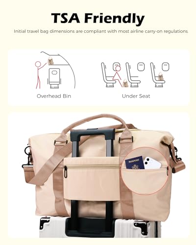 Graduation Gifts for Girls, Initial Travel Duffel Bag, Sports Bag, Personalized Weekender Bag,Monogram Overnight Bag Gift for Grandmother,Birthday Gifts Personalized Gifts (Letter M)