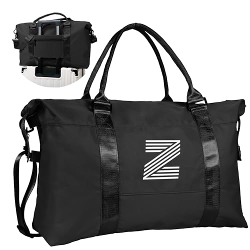 Graduation Gifts for Girls, Initial Travel Duffel Bag, Sports Bag, Personalized Weekender Bag,Monogram Overnight Bag Gift for Grandmother,Birthday Gifts Personalized Gifts (Letter M)