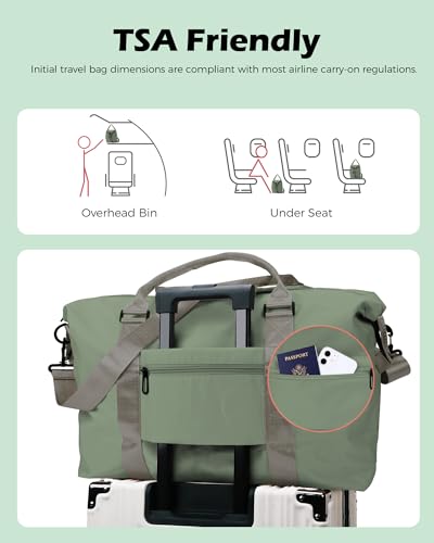 Graduation Gifts for Girls, Initial Travel Duffel Bag, Sports Bag, Personalized Weekender Bag,Monogram Overnight Bag Gift for Grandmother,Birthday Gifts Personalized Gifts (Letter M)