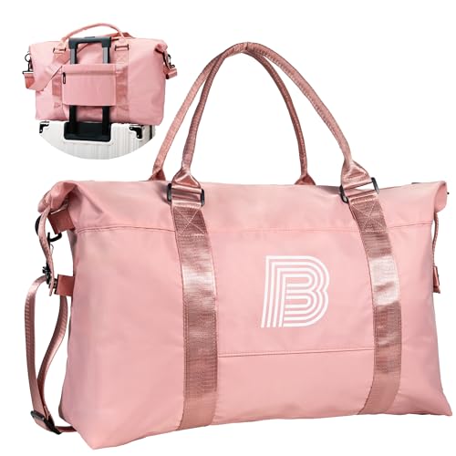 Graduation Gifts for Girls, Initial Travel Duffel Bag, Sports Bag, Personalized Weekender Bag,Monogram Overnight Bag Gift for Grandmother,Birthday Gifts Personalized Gifts (Letter M)