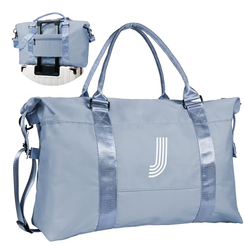 Graduation Gifts for Girls, Initial Travel Duffel Bag, Sports Bag, Personalized Weekender Bag,Monogram Overnight Bag Gift for Grandmother,Birthday Gifts Personalized Gifts (Letter M)
