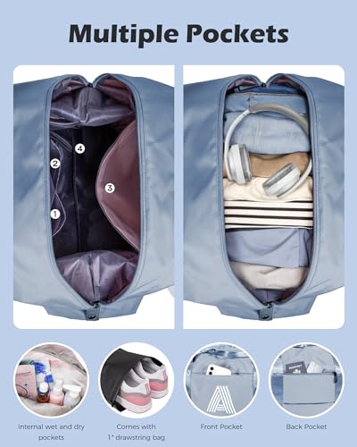 Graduation Gifts for Girls, Initial Travel Duffel Bag, Sports Bag, Personalized Weekender Bag,Monogram Overnight Bag Gift for Grandmother,Birthday Gifts Personalized Gifts (Letter M)