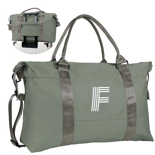 Graduation Gifts for Girls, Initial Travel Duffel Bag, Sports Bag, Personalized Weekender Bag,Monogram Overnight Bag Gift for Grandmother,Birthday Gifts Personalized Gifts (Letter M)