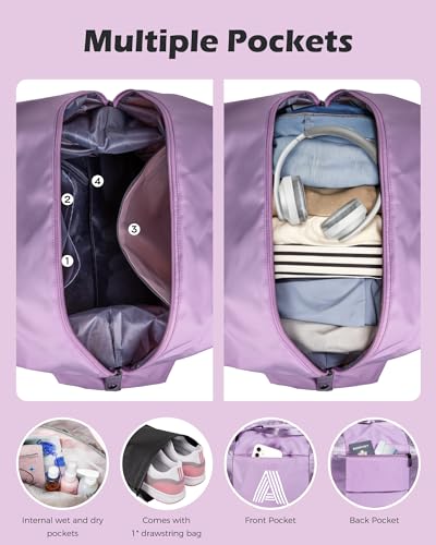 Graduation Gifts for Girls, Initial Travel Duffel Bag, Sports Bag, Personalized Weekender Bag,Monogram Overnight Bag Gift for Grandmother,Birthday Gifts Personalized Gifts (Letter M)