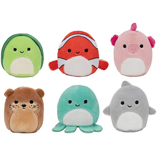 Squishville by Original Squishmallows Sweet Tooth Squad Plush - 2-Inch Bernice, Chanel, Cinnamon, Carmelita, Maya & Clara Plush - Toys for Kids