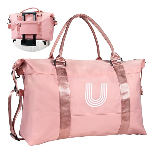 Graduation Gifts for Girls, Initial Travel Duffel Bag, Sports Bag, Personalized Weekender Bag,Monogram Overnight Bag Gift for Grandmother,Birthday Gifts Personalized Gifts (Letter M)