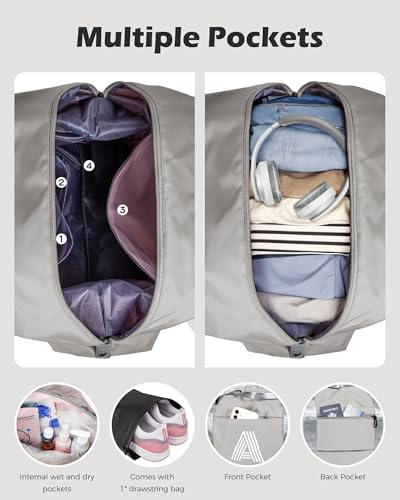 Graduation Gifts for Girls, Initial Travel Duffel Bag, Sports Bag, Personalized Weekender Bag,Monogram Overnight Bag Gift for Grandmother,Birthday Gifts Personalized Gifts (Letter M)