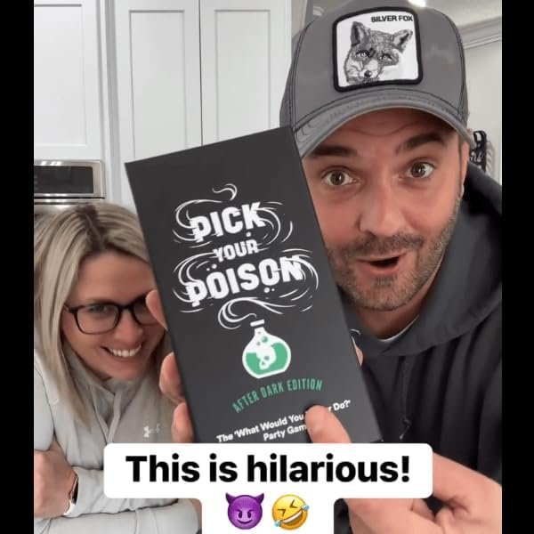 Pick Your Poison After Dark Party Game - The “What Would You Rather Do?” Card Game, Great for College Students and Adults Halloween Party or a Fun Game Night with Friends