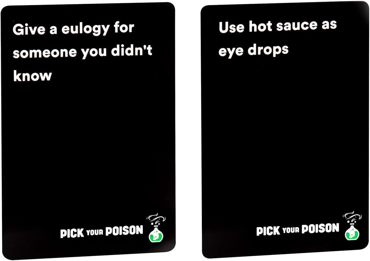 Pick Your Poison After Dark Party Game - The “What Would You Rather Do?” Card Game, Great for College Students and Adults Halloween Party or a Fun Game Night with Friends