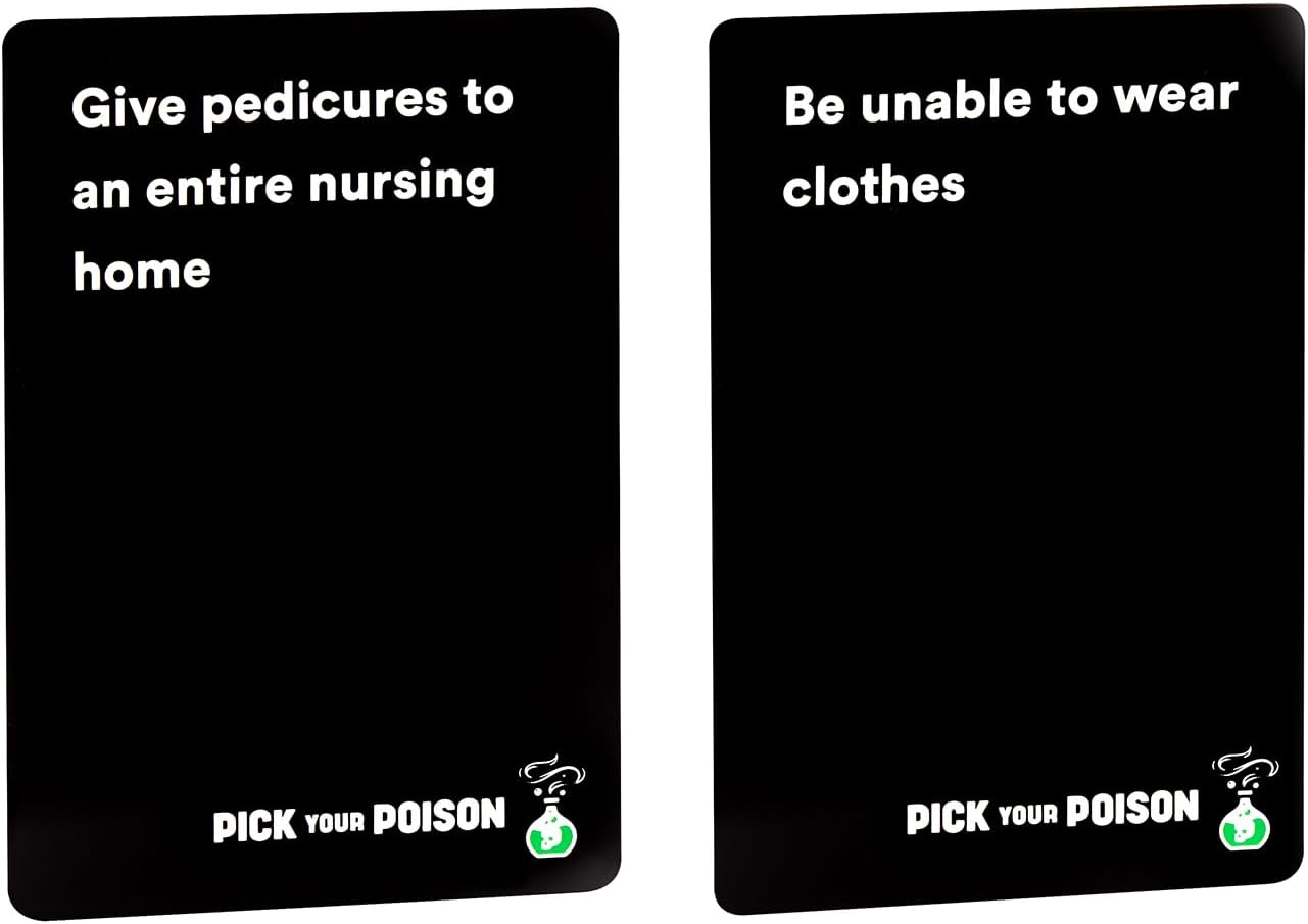 Pick Your Poison After Dark Party Game - The “What Would You Rather Do?” Card Game, Great for College Students and Adults Halloween Party or a Fun Game Night with Friends