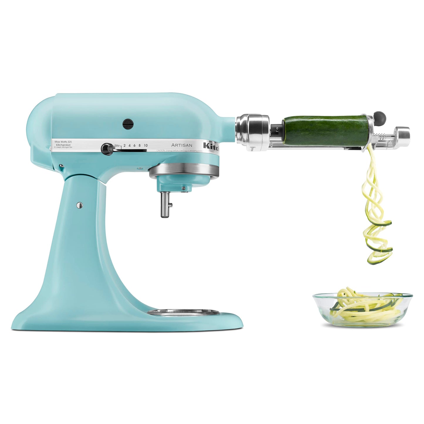 KitchenAid Artisan Series 5 Quart Tilt Head Stand Mixer with Pouring Shield KSM150PS, Removable bowl, Aqua Sky