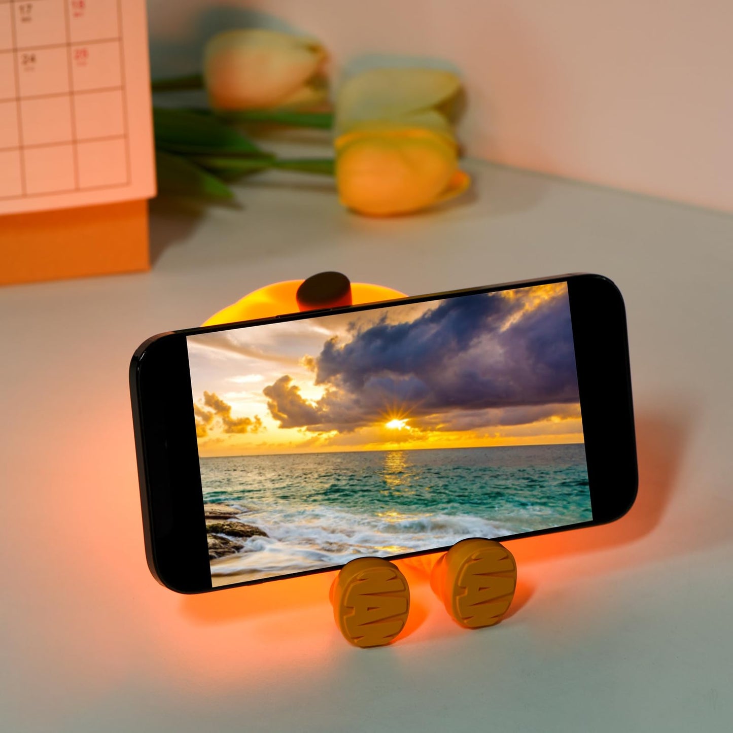 Pumpkin Night Light, Cute LED Lamp, Silicone Dimmable Nursery Nightlight for Kids, Silicone Rechargeable Bedside Touch Lamp, Funny Office Desk and Halloween Decor for Woman and Kids