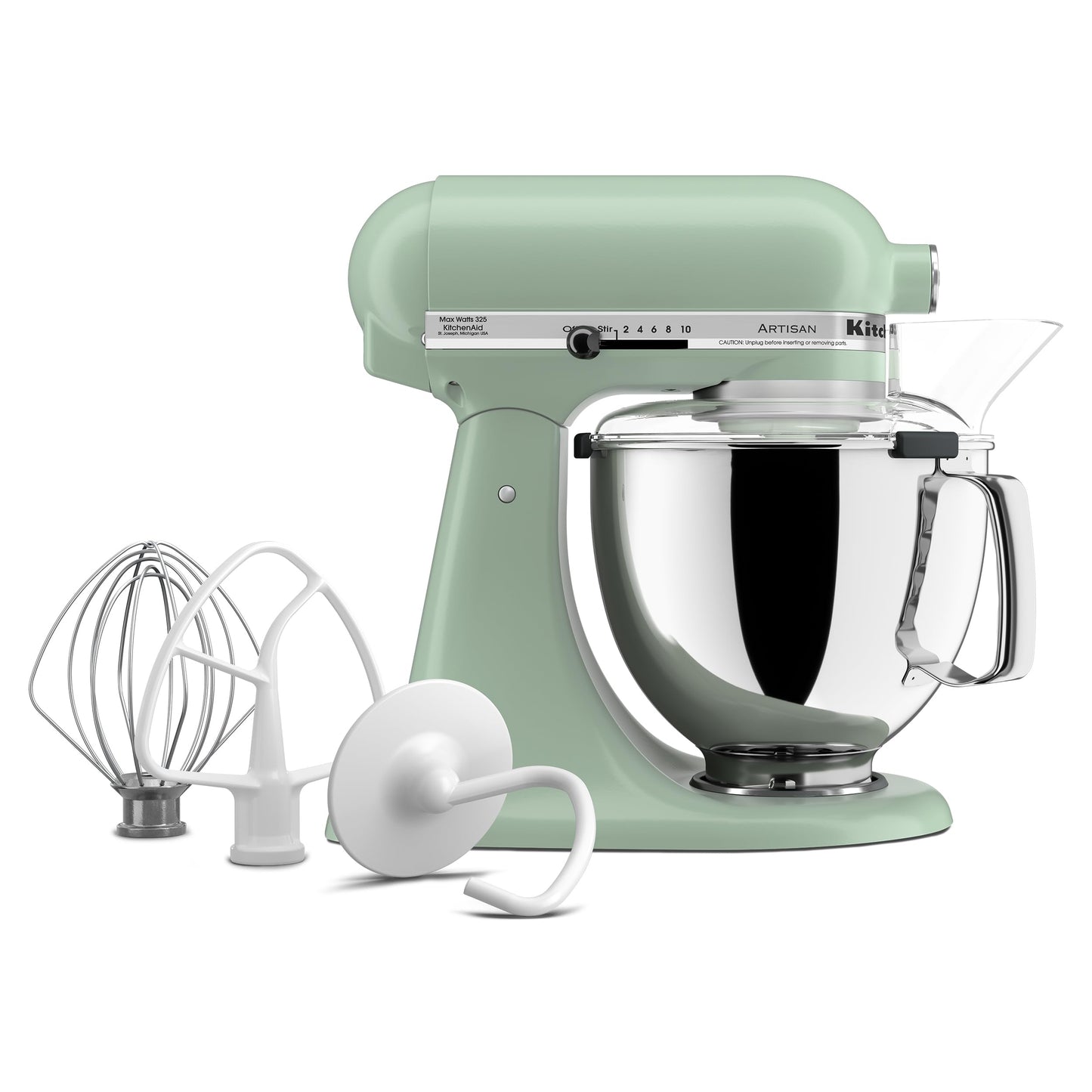 KitchenAid Artisan Series 5 Quart Tilt Head Stand Mixer with Pouring Shield KSM150PS, Removable bowl, Aqua Sky