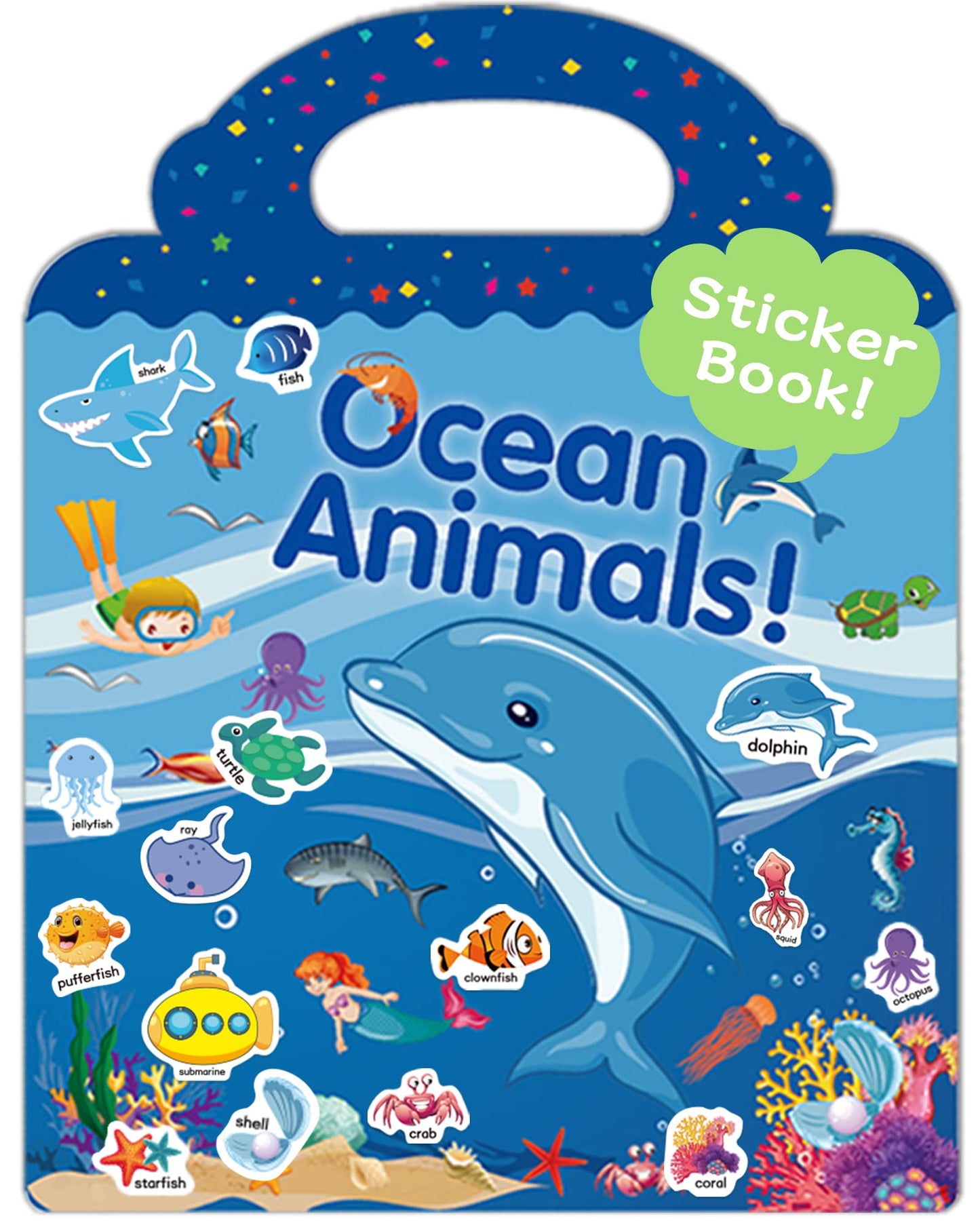 Benresive Halloween Reusable Sticker Book for Toddlers 2-4 Year, Travel Halloween Stickers for Kids, Waterproof Sticker Books for Toddlers 1-3, 38 Pcs Crafts Activities for Todddlers 1-3 2-4 3-5
