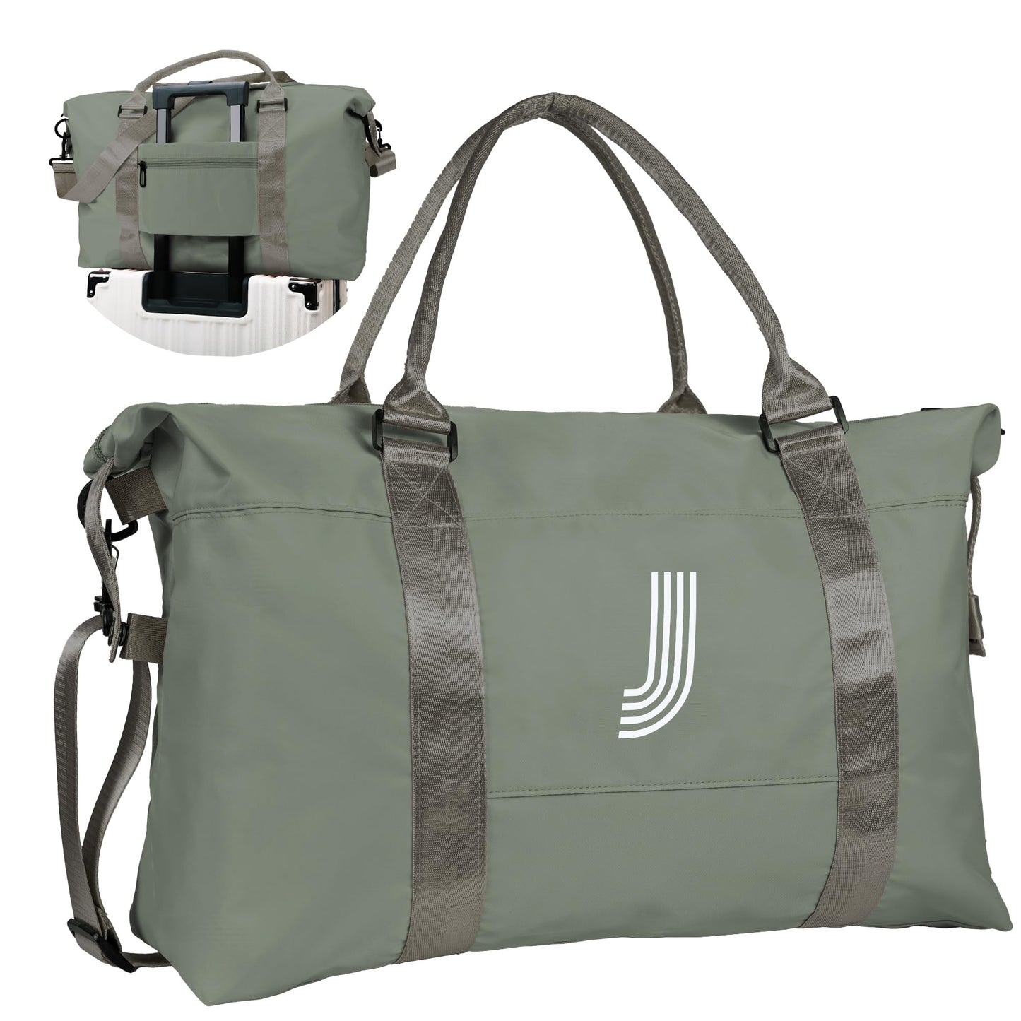 Graduation Gifts for Girls, Initial Travel Duffel Bag, Sports Bag, Personalized Weekender Bag,Monogram Overnight Bag Gift for Grandmother,Birthday Gifts Personalized Gifts (Letter M)
