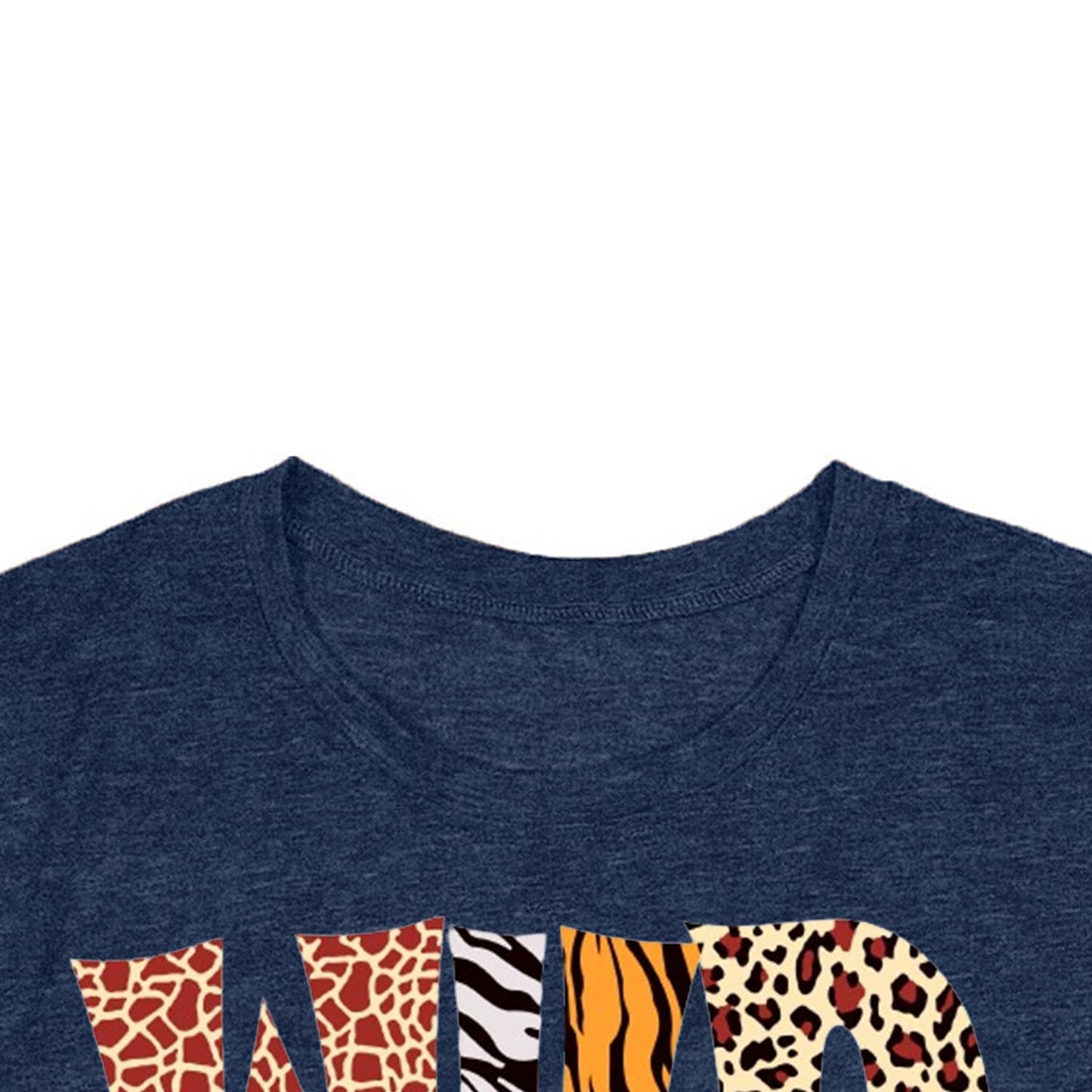 Womens Teacher Shirts Wild About Teaching Leopard Print T-Shirt Teacher Life Tee Top