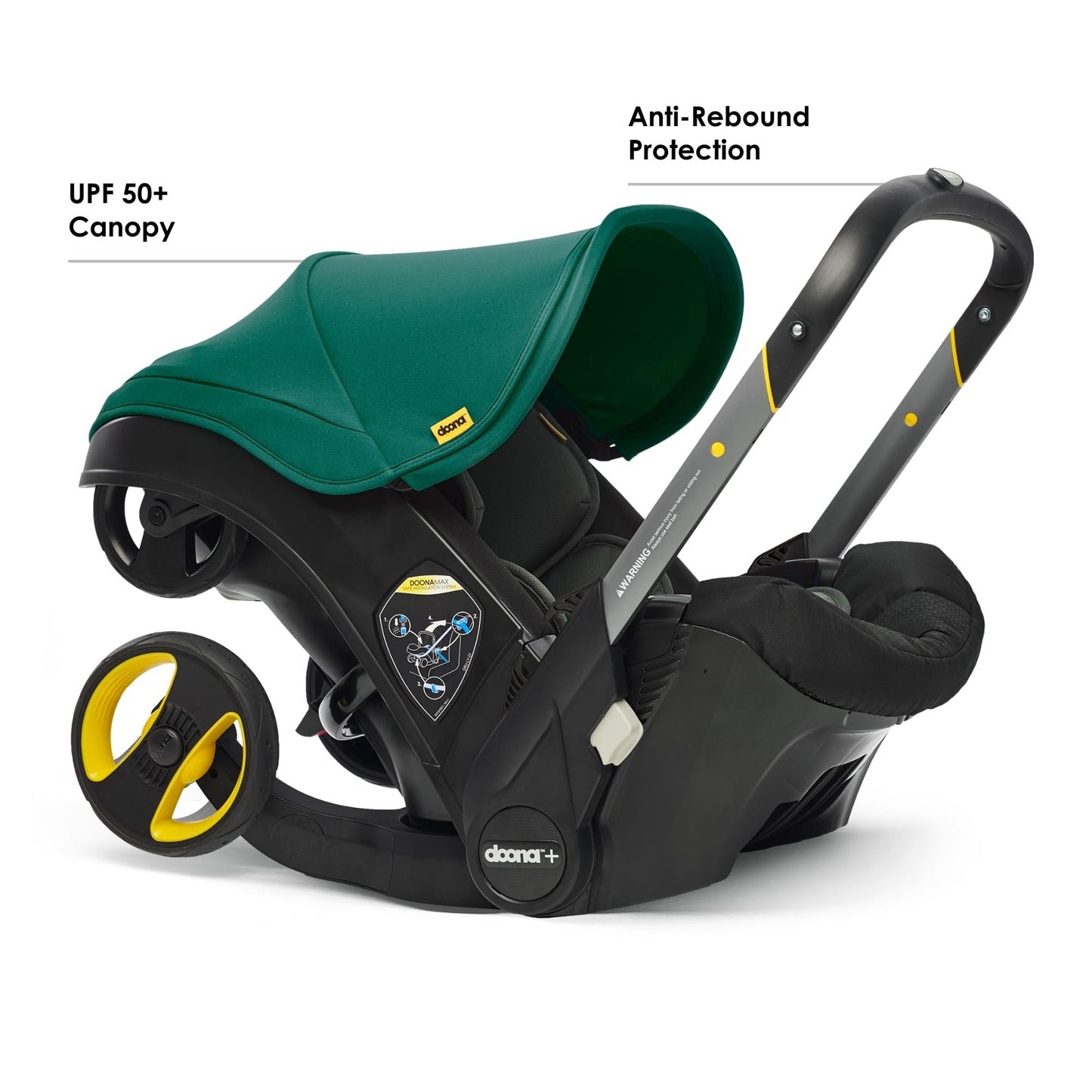 Doona Car Seat & Stroller, Nitro Black - All-in-One Travel System