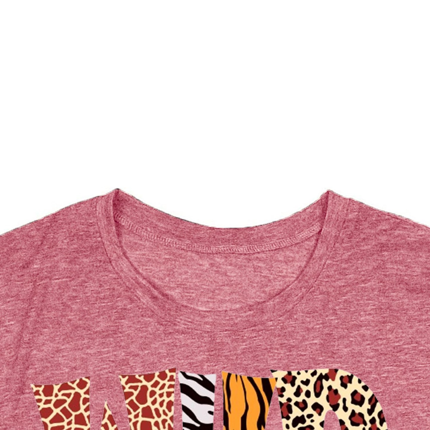 Womens Teacher Shirts Wild About Teaching Leopard Print T-Shirt Teacher Life Tee Top