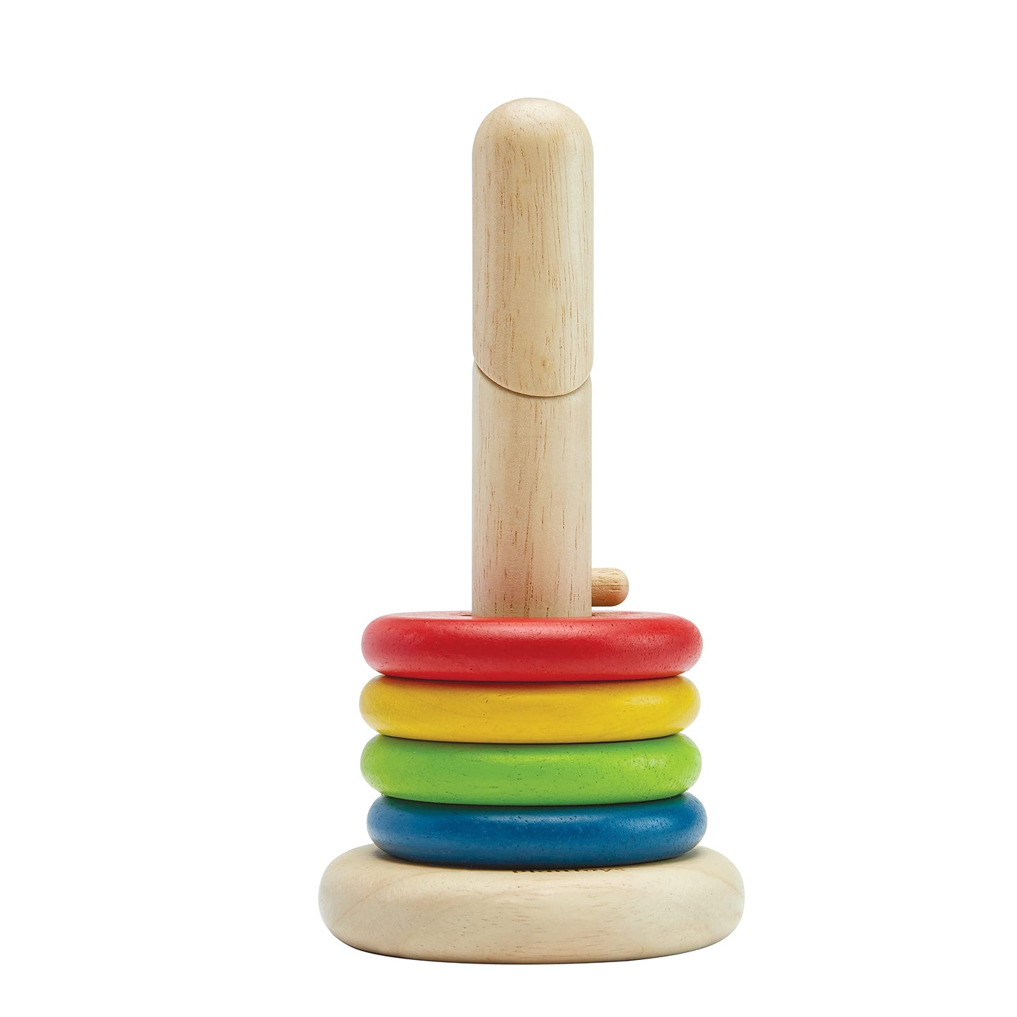 PlanToys Stacking Toys Tree Set - Chemical-Free Toddler Toys Featuring 9 Wooden Pieces