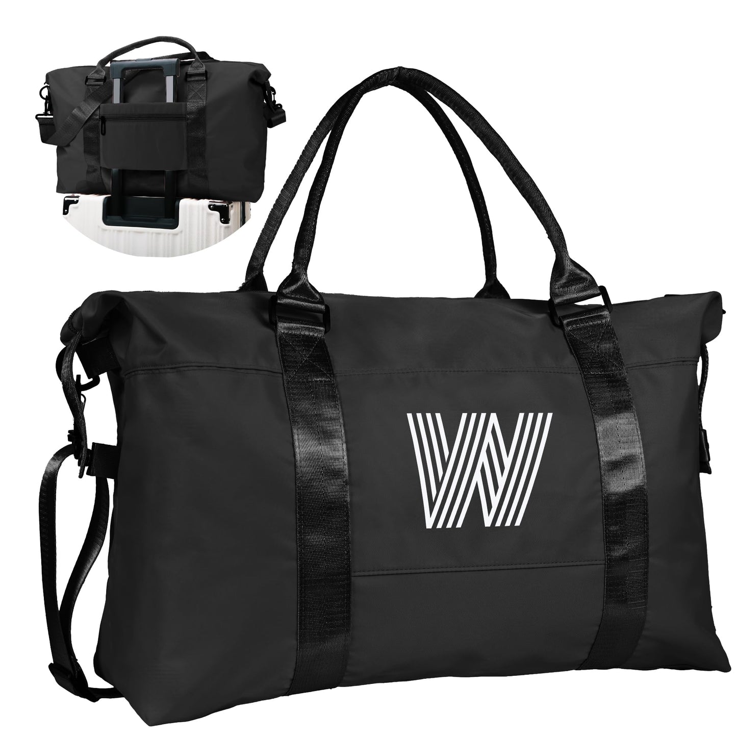 Graduation Gifts for Girls, Initial Travel Duffel Bag, Sports Bag, Personalized Weekender Bag,Monogram Overnight Bag Gift for Grandmother,Birthday Gifts Personalized Gifts (Letter M)