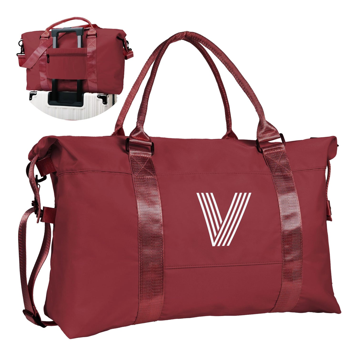 Graduation Gifts for Girls, Initial Travel Duffel Bag, Sports Bag, Personalized Weekender Bag,Monogram Overnight Bag Gift for Grandmother,Birthday Gifts Personalized Gifts (Letter M)