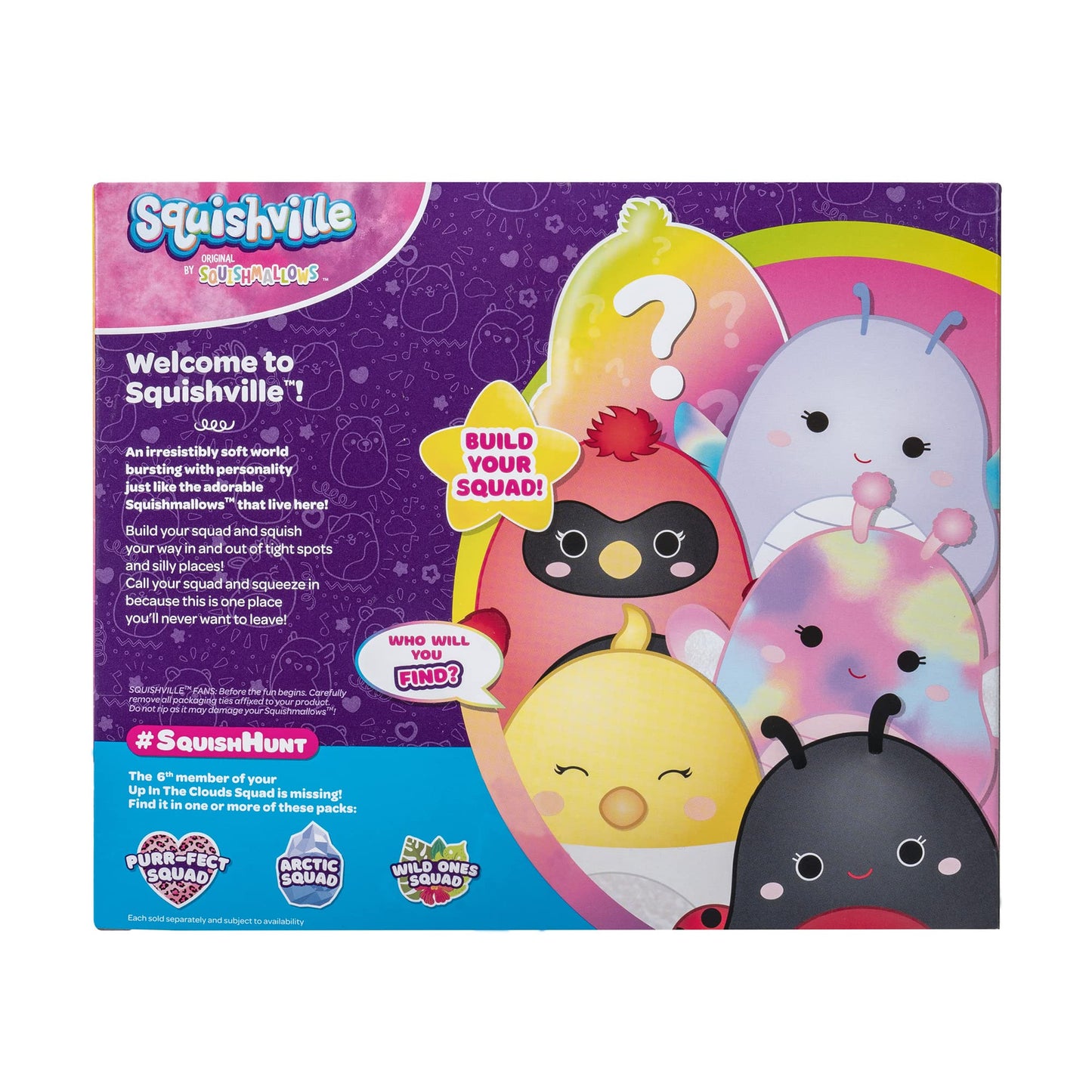 Squishville by Original Squishmallows Sweet Tooth Squad Plush - 2-Inch Bernice, Chanel, Cinnamon, Carmelita, Maya & Clara Plush - Toys for Kids