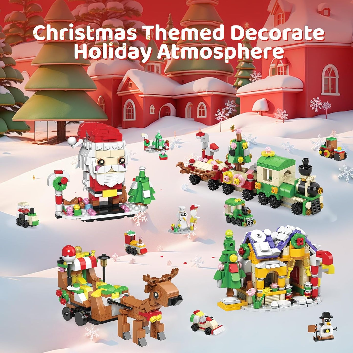 ZIZZ Advent Calendar 2024 Kids: 24 Days Christmas Building Blocks Toy Xmas Countdown Building Set Surprise Christmas Gift for Boys Girl Teen Age 6 7 8 9 10 11 12+ Years Old Christmas Stocking Stuffers