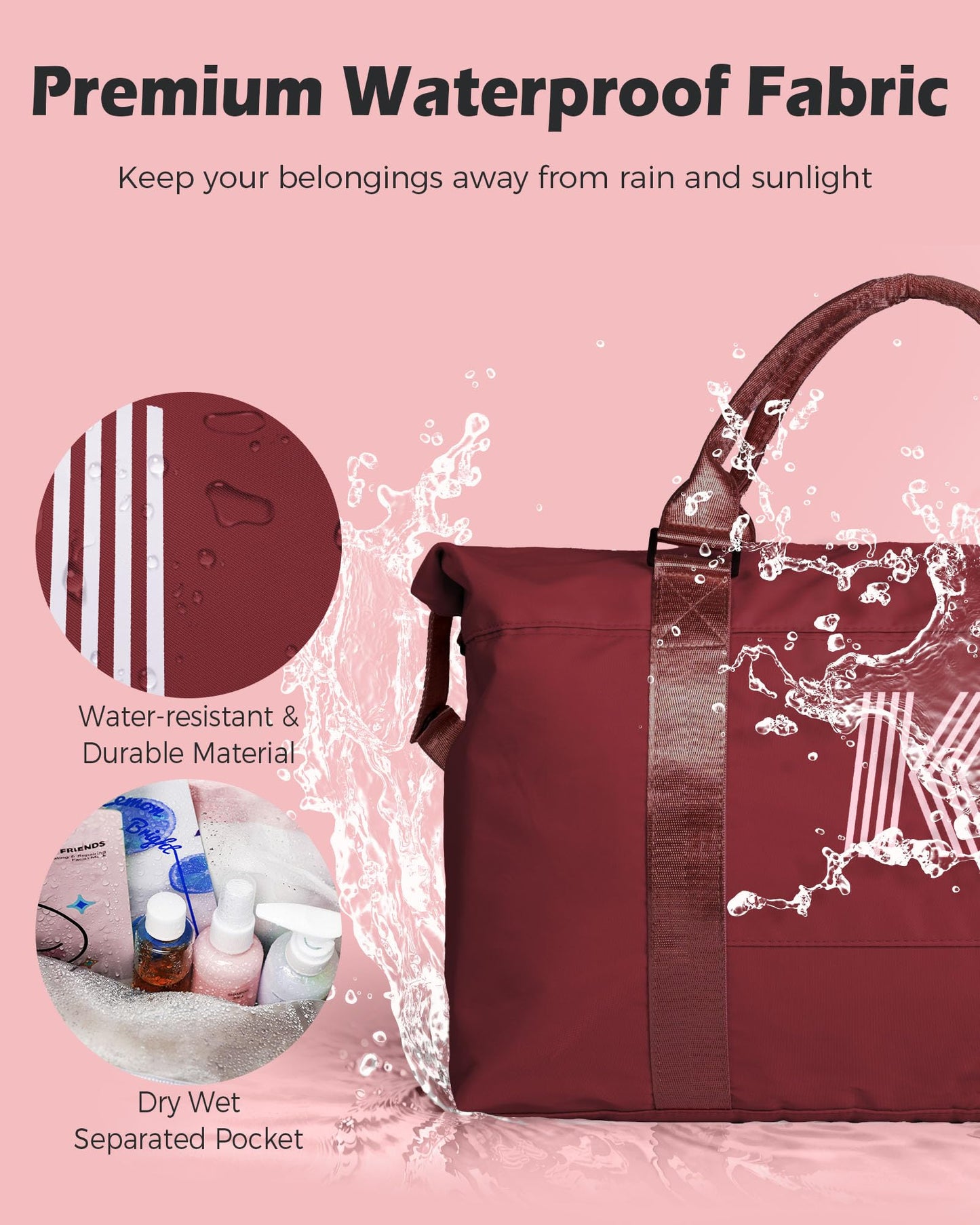 Graduation Gifts for Girls, Initial Travel Duffel Bag, Sports Bag, Personalized Weekender Bag,Monogram Overnight Bag Gift for Grandmother,Birthday Gifts Personalized Gifts (Letter M)