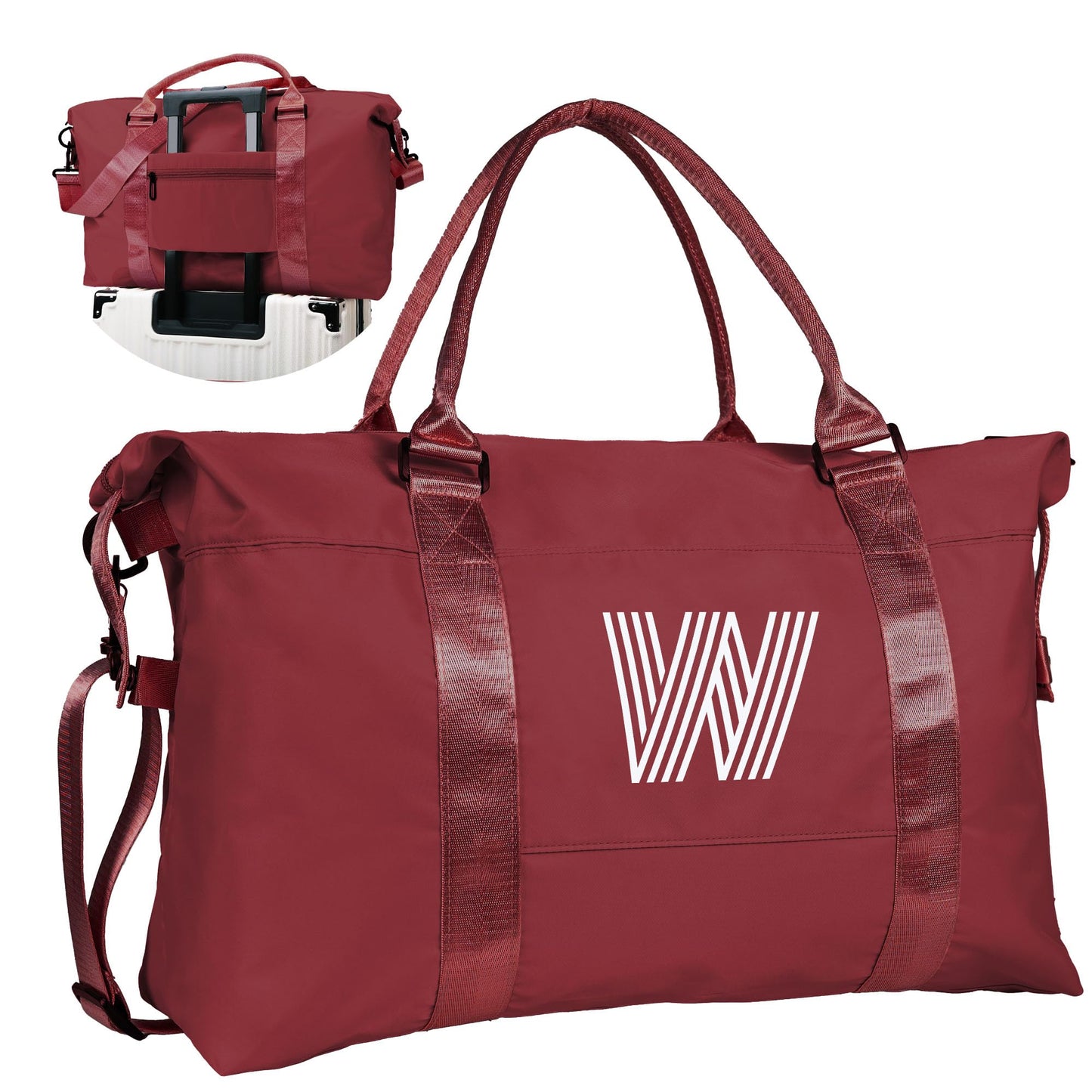 Graduation Gifts for Girls, Initial Travel Duffel Bag, Sports Bag, Personalized Weekender Bag,Monogram Overnight Bag Gift for Grandmother,Birthday Gifts Personalized Gifts (Letter M)