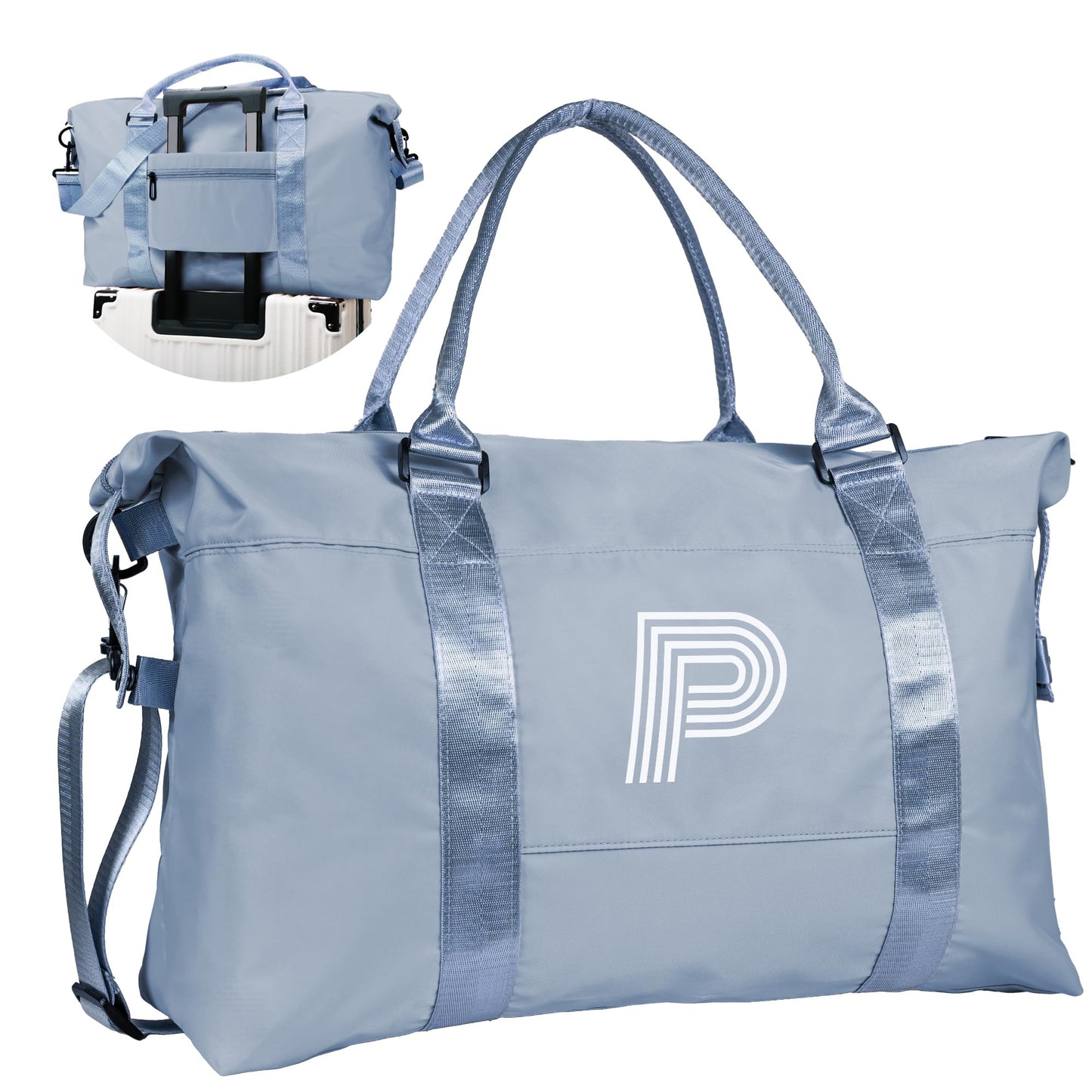 Graduation Gifts for Girls, Initial Travel Duffel Bag, Sports Bag, Personalized Weekender Bag,Monogram Overnight Bag Gift for Grandmother,Birthday Gifts Personalized Gifts (Letter M)