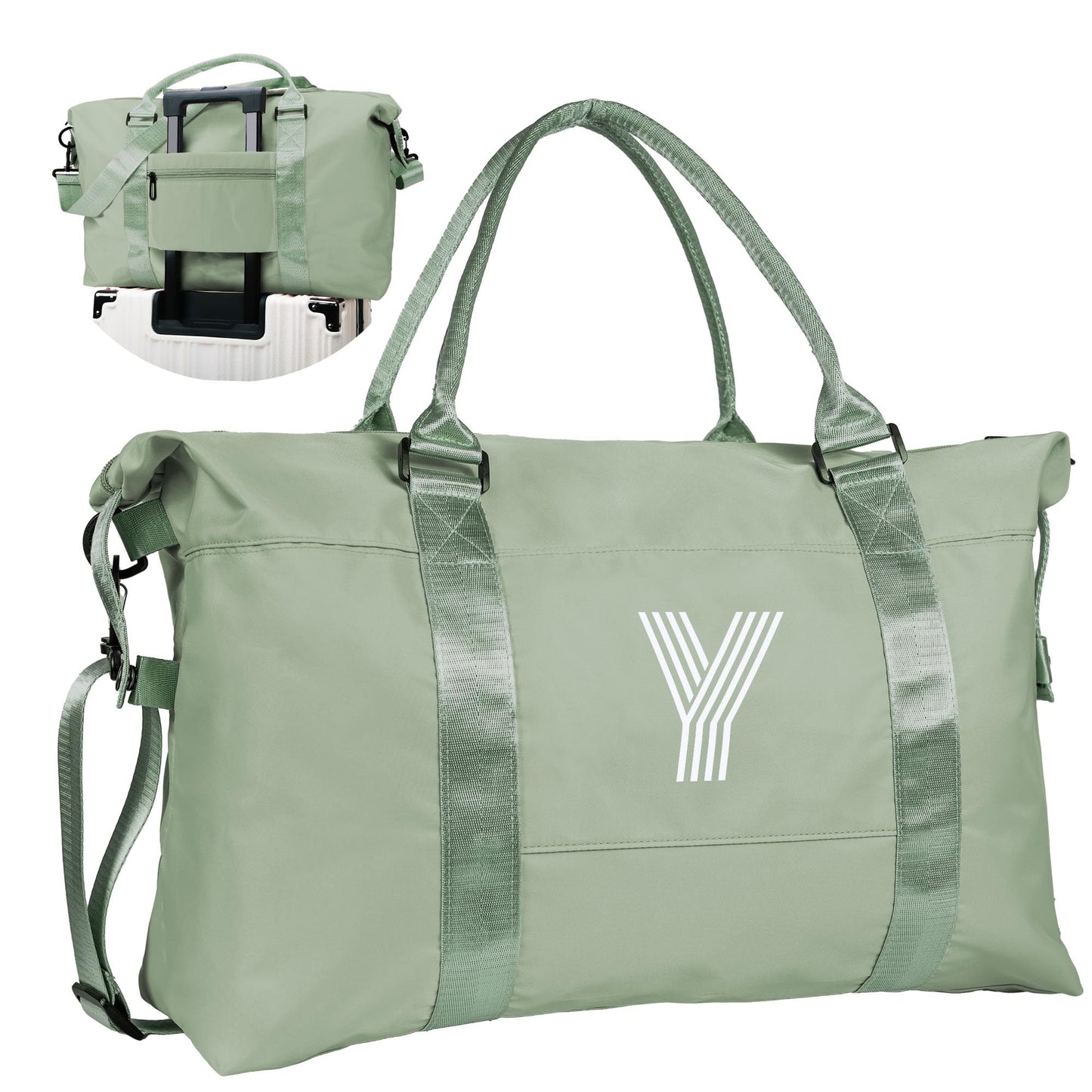 Graduation Gifts for Girls, Initial Travel Duffel Bag, Sports Bag, Personalized Weekender Bag,Monogram Overnight Bag Gift for Grandmother,Birthday Gifts Personalized Gifts (Letter M)