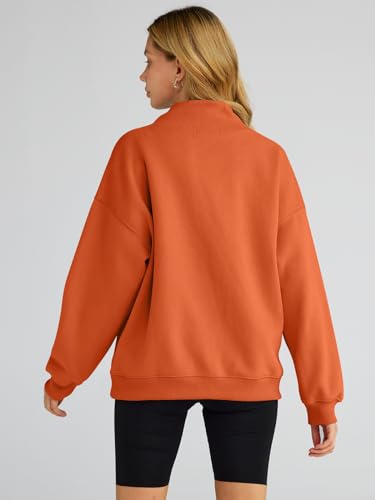 Trendy Queen Womens Oversized Sweatshirts Turtleneck Pullover Long Sleeve Hoodies Tops Fall Outfits 2024 Clothes