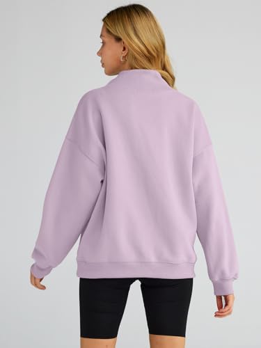 Trendy Queen Womens Oversized Sweatshirts Turtleneck Pullover Long Sleeve Hoodies Tops Fall Outfits 2024 Clothes