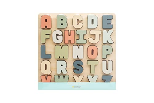 Pearhead 3 Piece Wooden Holiday Puzzle, Kids Christmas Puzzle, Holiday Puzzle Stocking Stuffer, Christmas Toys for Children, Holiday Toy Ideas, 3 Piece Set