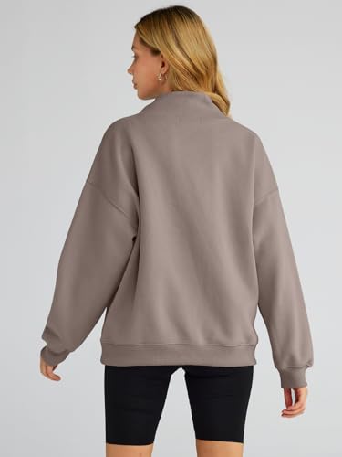 Trendy Queen Womens Oversized Sweatshirts Turtleneck Pullover Long Sleeve Hoodies Tops Fall Outfits 2024 Clothes
