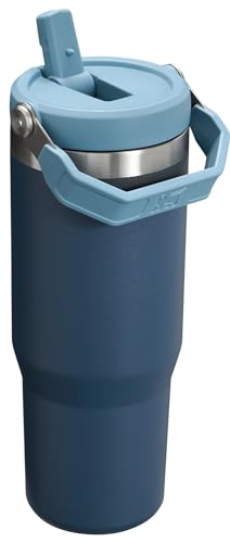 Stanley IceFlow Stainless Steel Tumbler - Vacuum Insulated Water Bottle for Home, Office or Car Reusable Cup with Straw Leak Resistant Flip Cold for 12 Hours or Iced for 2 Days, Mist, 30 OZ / 0.89 L