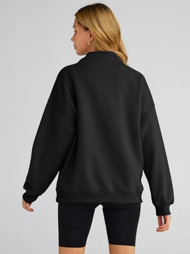Trendy Queen Womens Oversized Sweatshirts Turtleneck Pullover Long Sleeve Hoodies Tops Fall Outfits 2024 Clothes