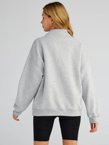 Trendy Queen Womens Oversized Sweatshirts Turtleneck Pullover Long Sleeve Hoodies Tops Fall Outfits 2024 Clothes