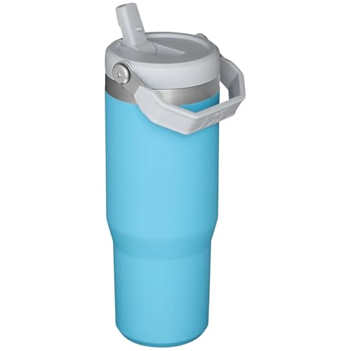 Stanley IceFlow Stainless Steel Tumbler - Vacuum Insulated Water Bottle for Home, Office or Car Reusable Cup with Straw Leak Resistant Flip Cold for 12 Hours or Iced for 2 Days, Mist, 30 OZ / 0.89 L