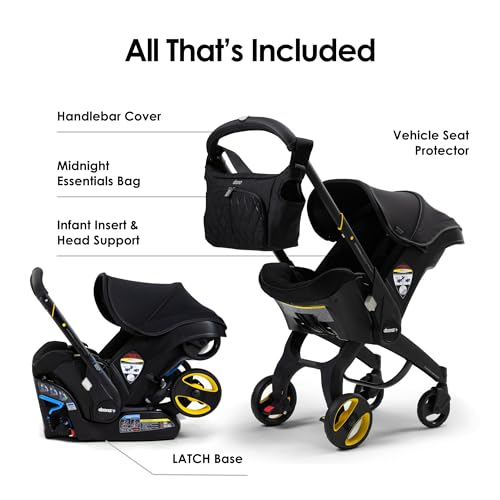 Doona Car Seat & Stroller, Nitro Black - All-in-One Travel System