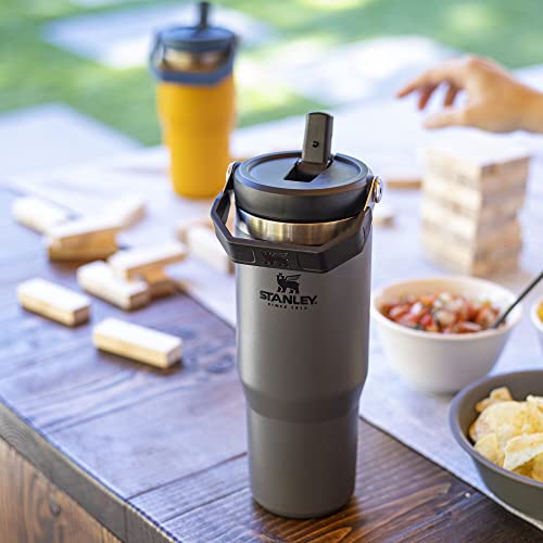 Stanley IceFlow Stainless Steel Tumbler - Vacuum Insulated Water Bottle for Home, Office or Car Reusable Cup with Straw Leak Resistant Flip Cold for 12 Hours or Iced for 2 Days, Mist, 30 OZ / 0.89 L