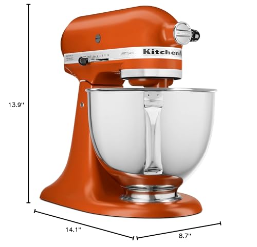 KitchenAid Artisan Series 5 Quart Tilt Head Stand Mixer with Pouring Shield KSM150PS, Removable bowl, Aqua Sky