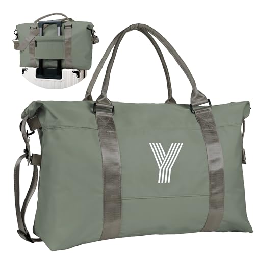 Graduation Gifts for Girls, Initial Travel Duffel Bag, Sports Bag, Personalized Weekender Bag，Monogram Overnight Bag Gift for Grandmother,Birthday Gifts Personalized Gifts (Letter M)