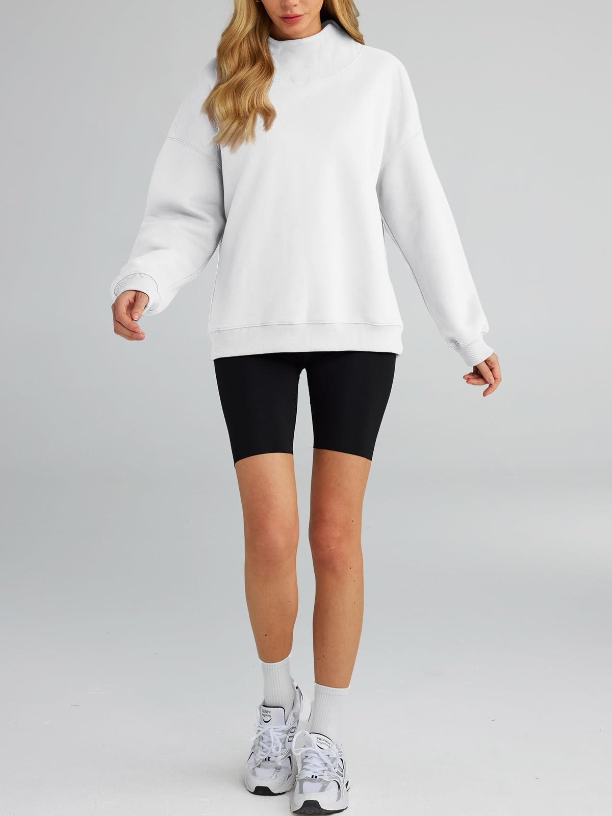 Trendy Queen Womens Oversized Sweatshirts Turtleneck Pullover Long Sleeve Hoodies Tops Fall Outfits 2024 Clothes