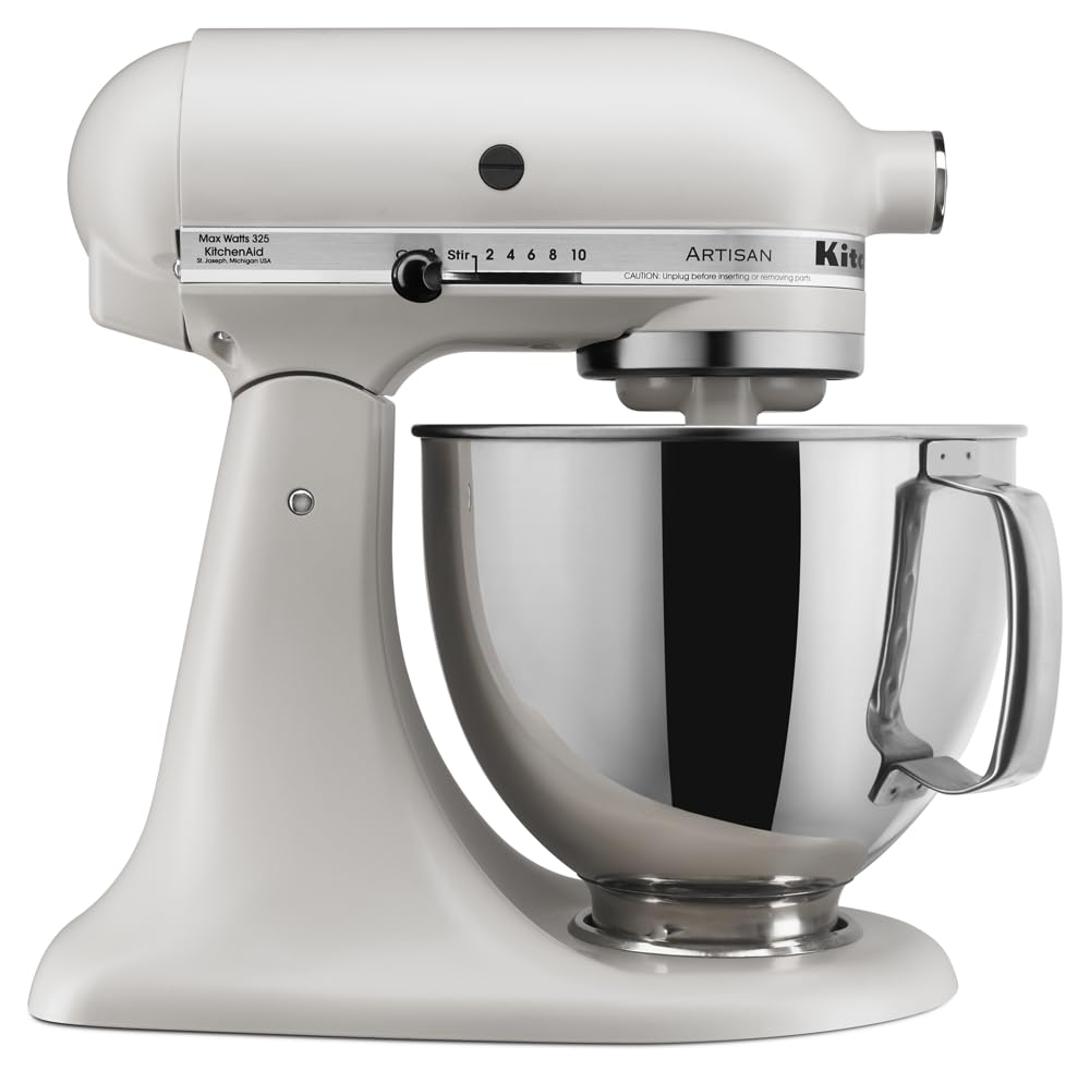 KitchenAid Artisan Series 5 Quart Tilt Head Stand Mixer with Pouring Shield KSM150PS, Removable bowl, Aqua Sky