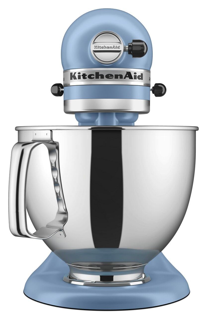 KitchenAid Artisan Series 5 Quart Tilt Head Stand Mixer with Pouring Shield KSM150PS, Removable bowl, Aqua Sky