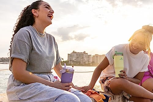 Stanley IceFlow Stainless Steel Tumbler - Vacuum Insulated Water Bottle for Home, Office or Car Reusable Cup with Straw Leak Resistant Flip Cold for 12 Hours or Iced for 2 Days, Mist, 30 OZ / 0.89 L