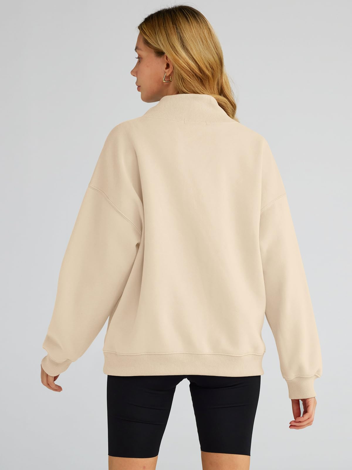 Trendy Queen Womens Oversized Sweatshirts Turtleneck Pullover Long Sleeve Hoodies Tops Fall Outfits 2024 Clothes