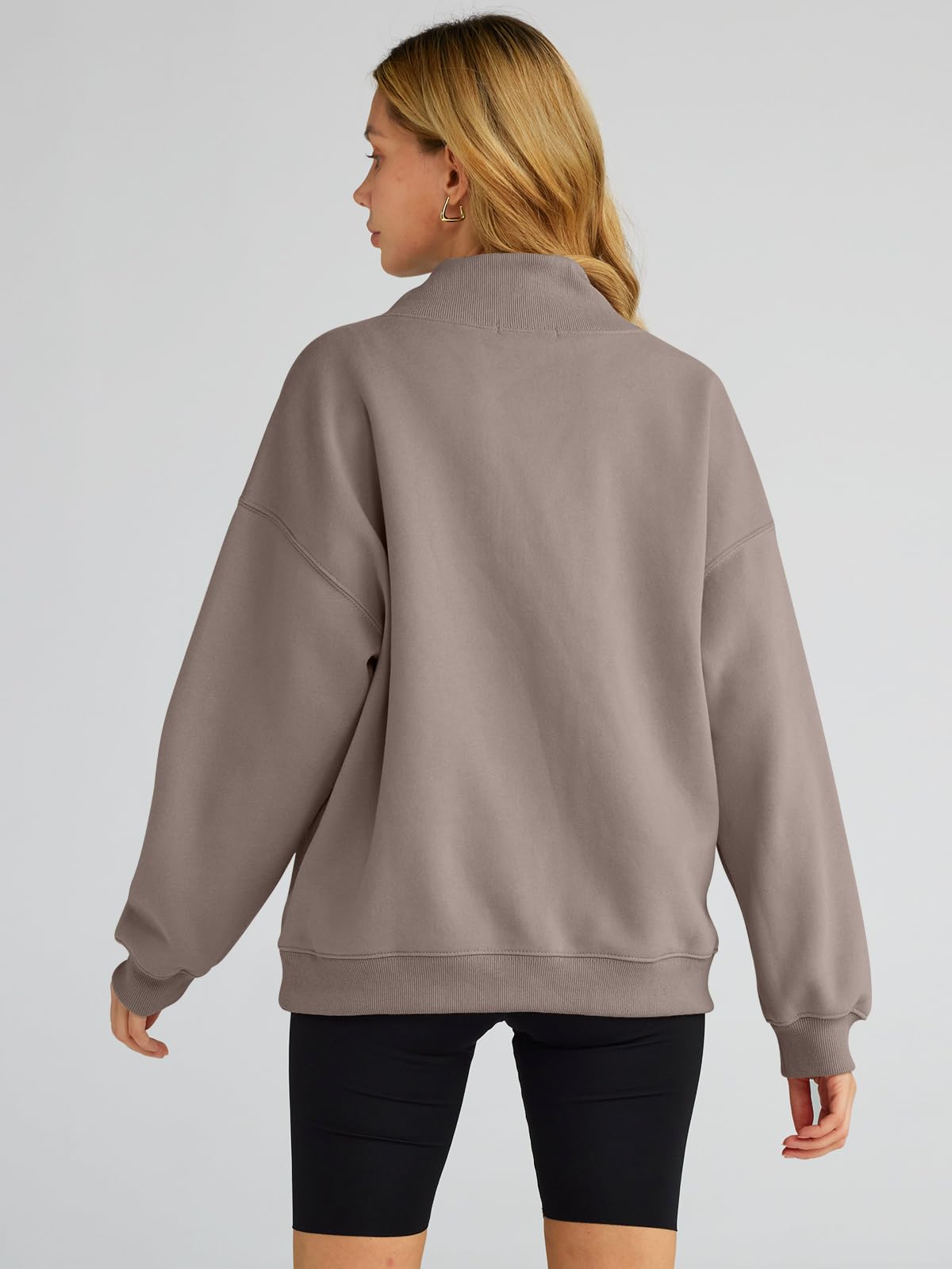 Trendy Queen Womens Oversized Sweatshirts Turtleneck Pullover Long Sleeve Hoodies Tops Fall Outfits 2024 Clothes